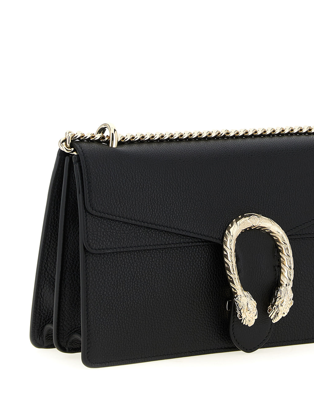 Gucci Schultertasche aus schwarzem Kalbsleder