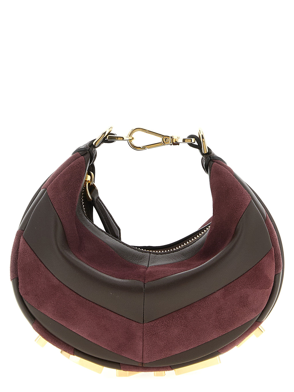 Fendi Mehrfarbige Handtasche aus Lammleder