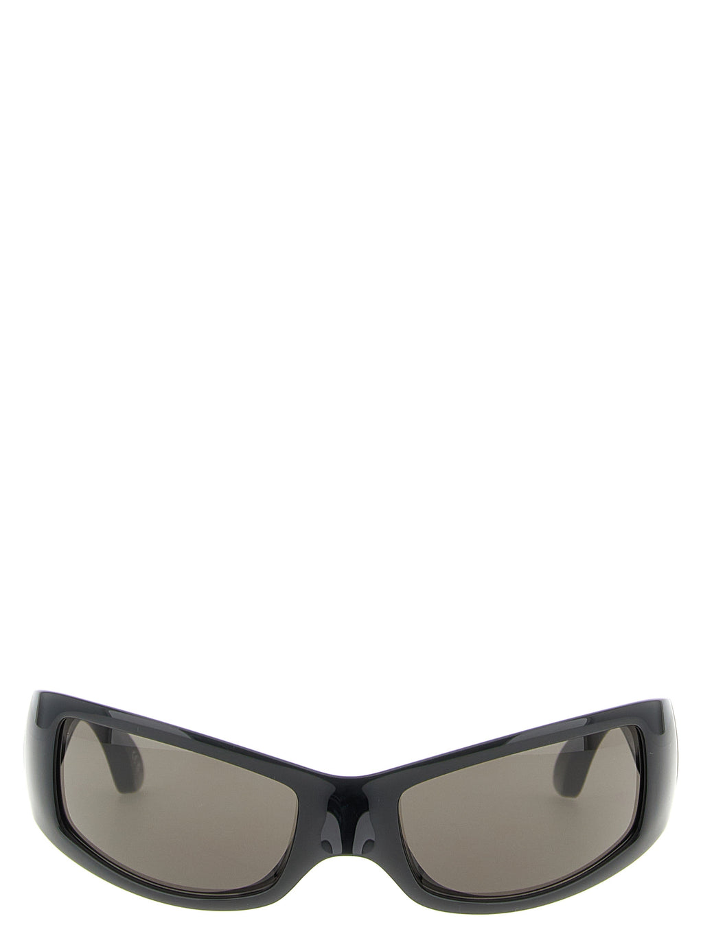 Lunettes de soleil Balenciaga en polyamide noir avec monture élégante et design moderne.