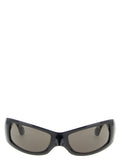 Lunettes de soleil Balenciaga en polyamide noir avec monture élégante et design moderne.