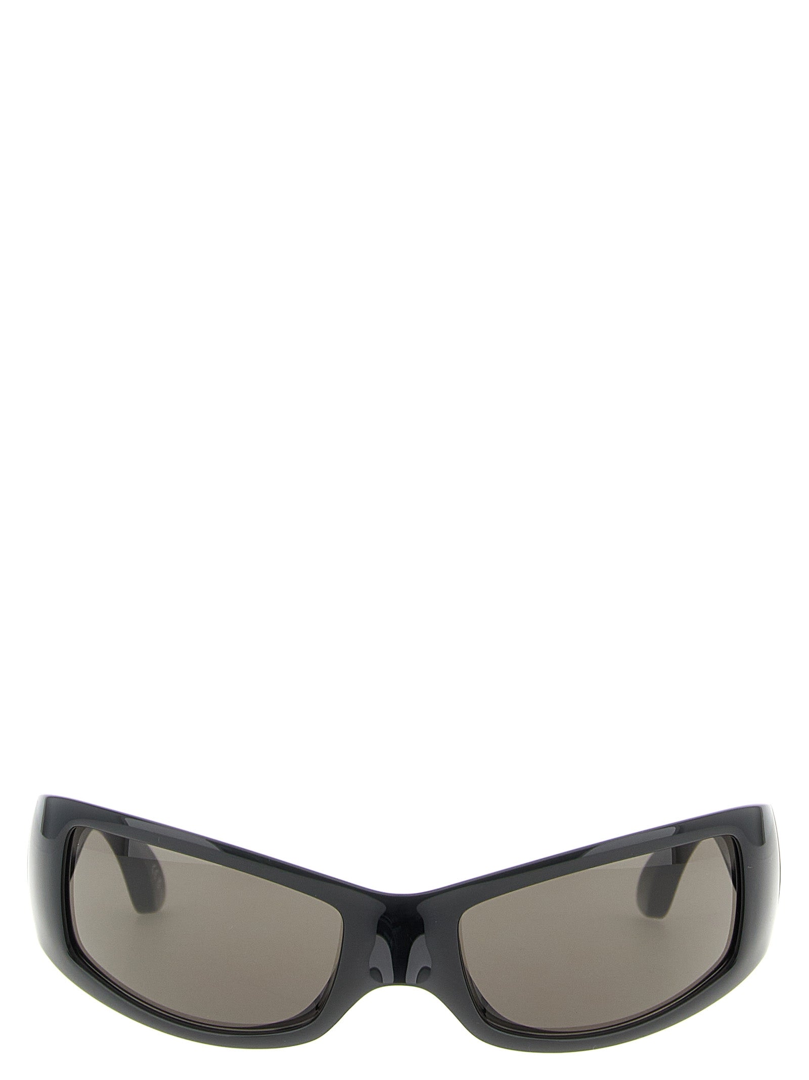 Lunettes de soleil Balenciaga en polyamide noir avec monture élégante et design moderne.