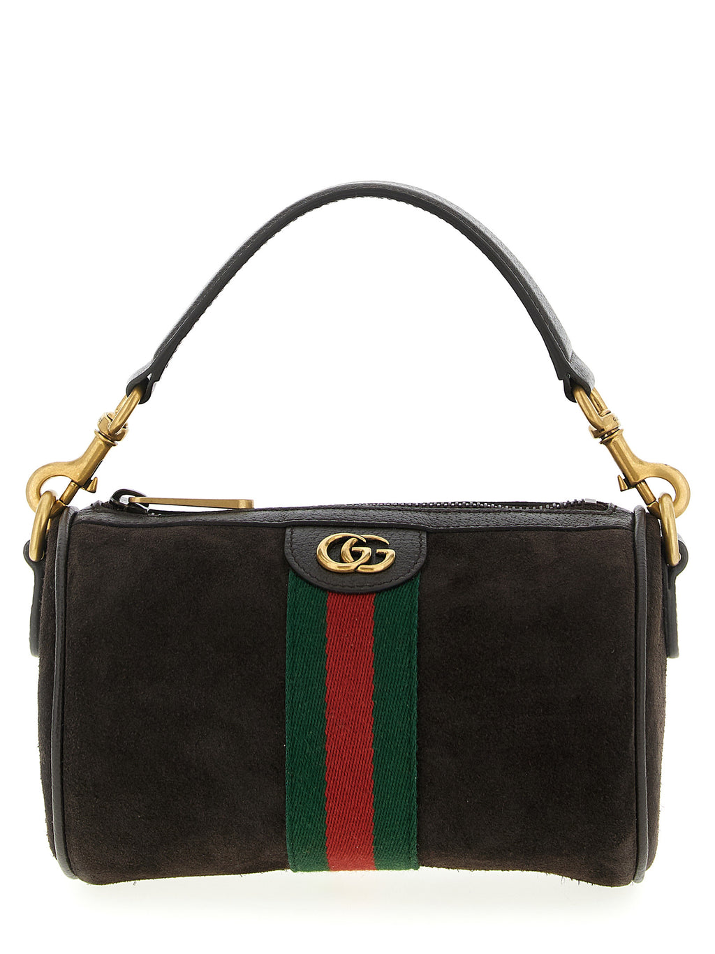 Sac à main en cuir de veau marron Gucci, style élégant avec détails raffinés, idéal pour un look sophistiqué.