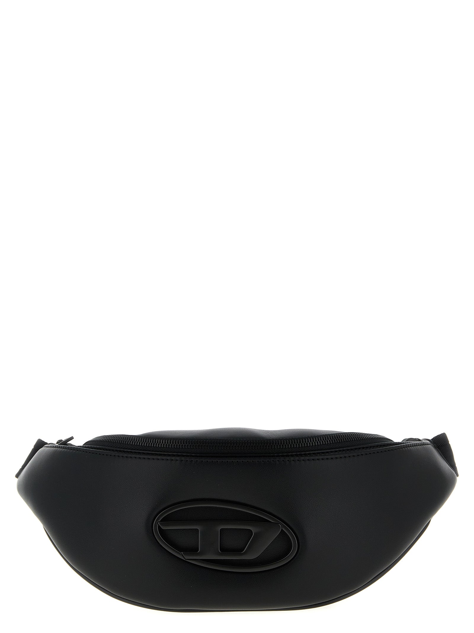 Sac à bandoulière en polyéthylène Diesel Black, sac pratique avec logo Diesel visible, idéal pour un style décontracté.