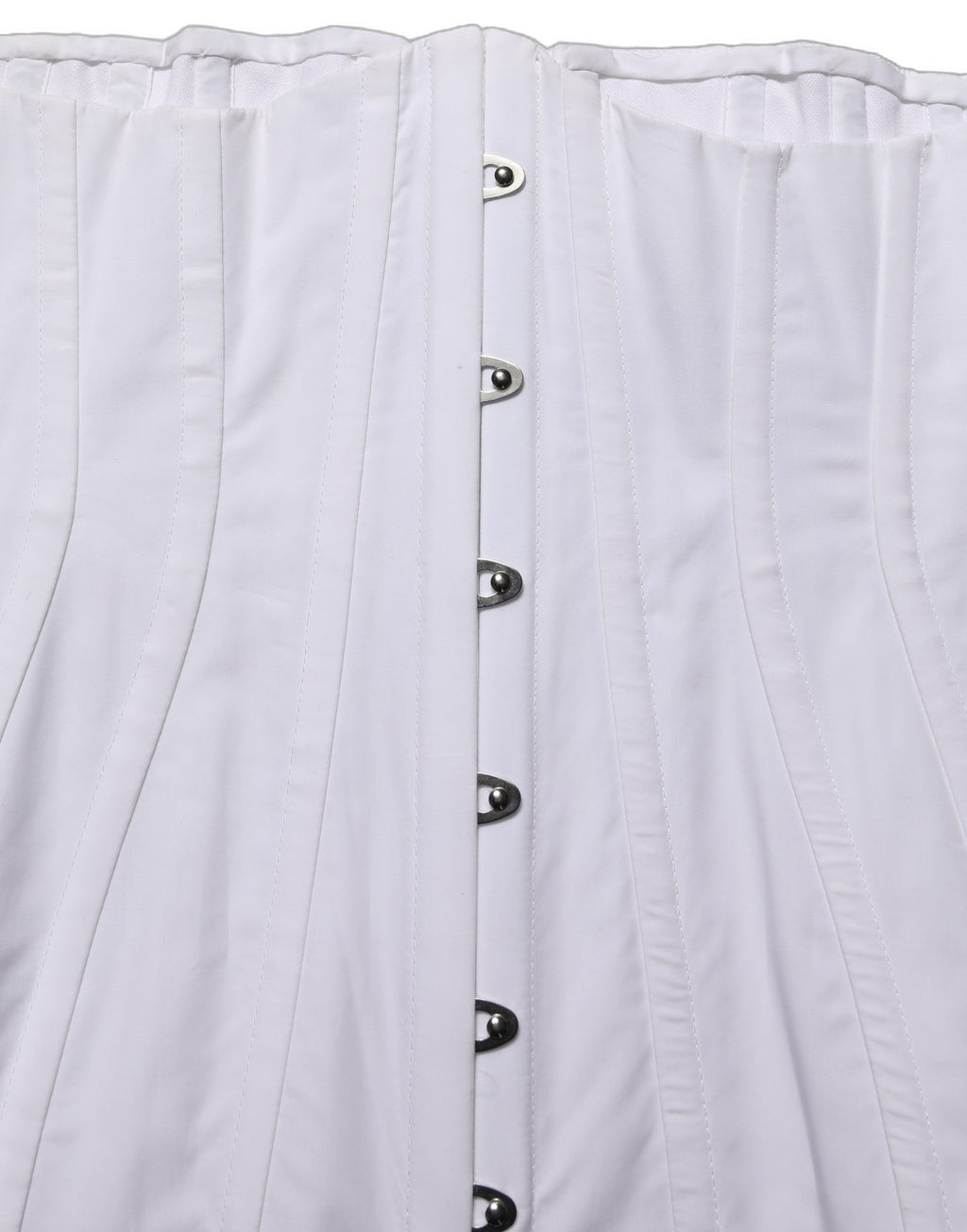 Corset sans manches blanc et marron en coton de Dolce & Gabbana, détail élégant et ajusté, idéal pour un style sophistiqué.