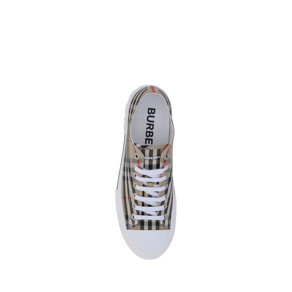 Burberry braune Baumwoll-Sneakers