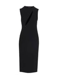 Versace schwarzes Midikleid aus Azetat