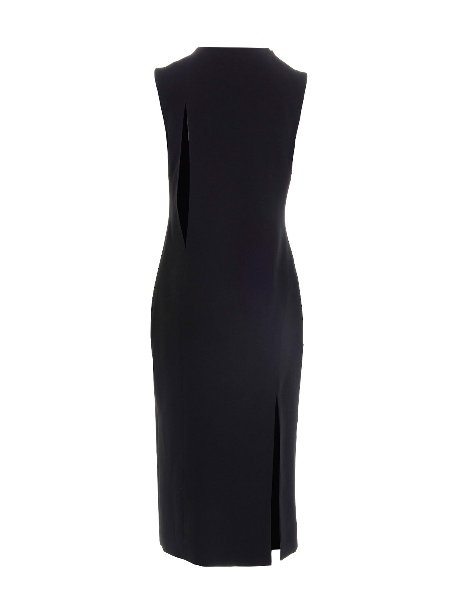 Versace schwarzes Midikleid aus Azetat