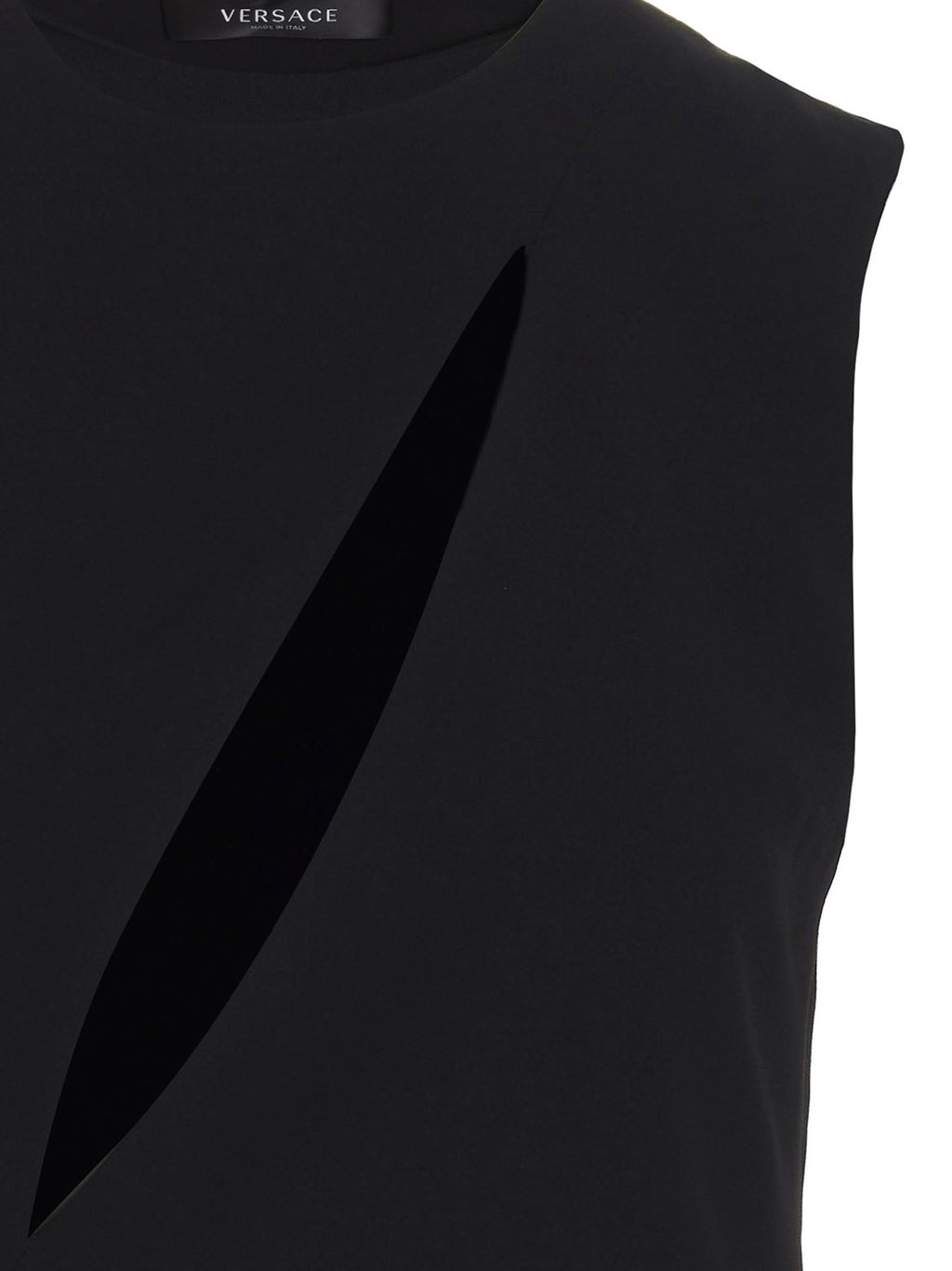 Versace schwarzes Midikleid aus Azetat