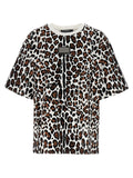 T-shirt en coton multicolore de Dolce & Gabbana, style décontracté avec logo visible, mode élégante et confortable.