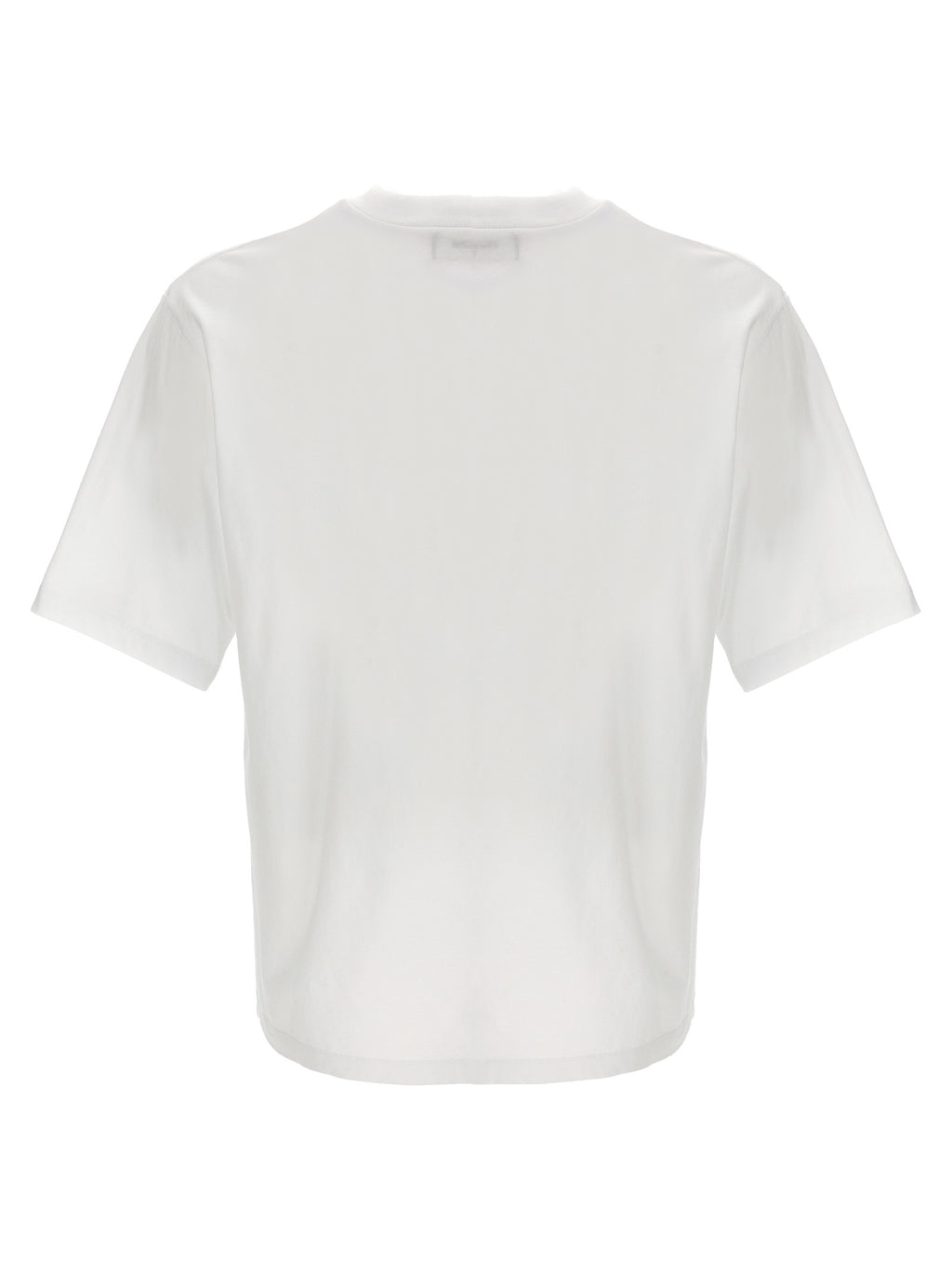 T-shirt en coton bicolore Dsquared² avec logo sur le devant, classique et tendance, porté sur un mannequin.