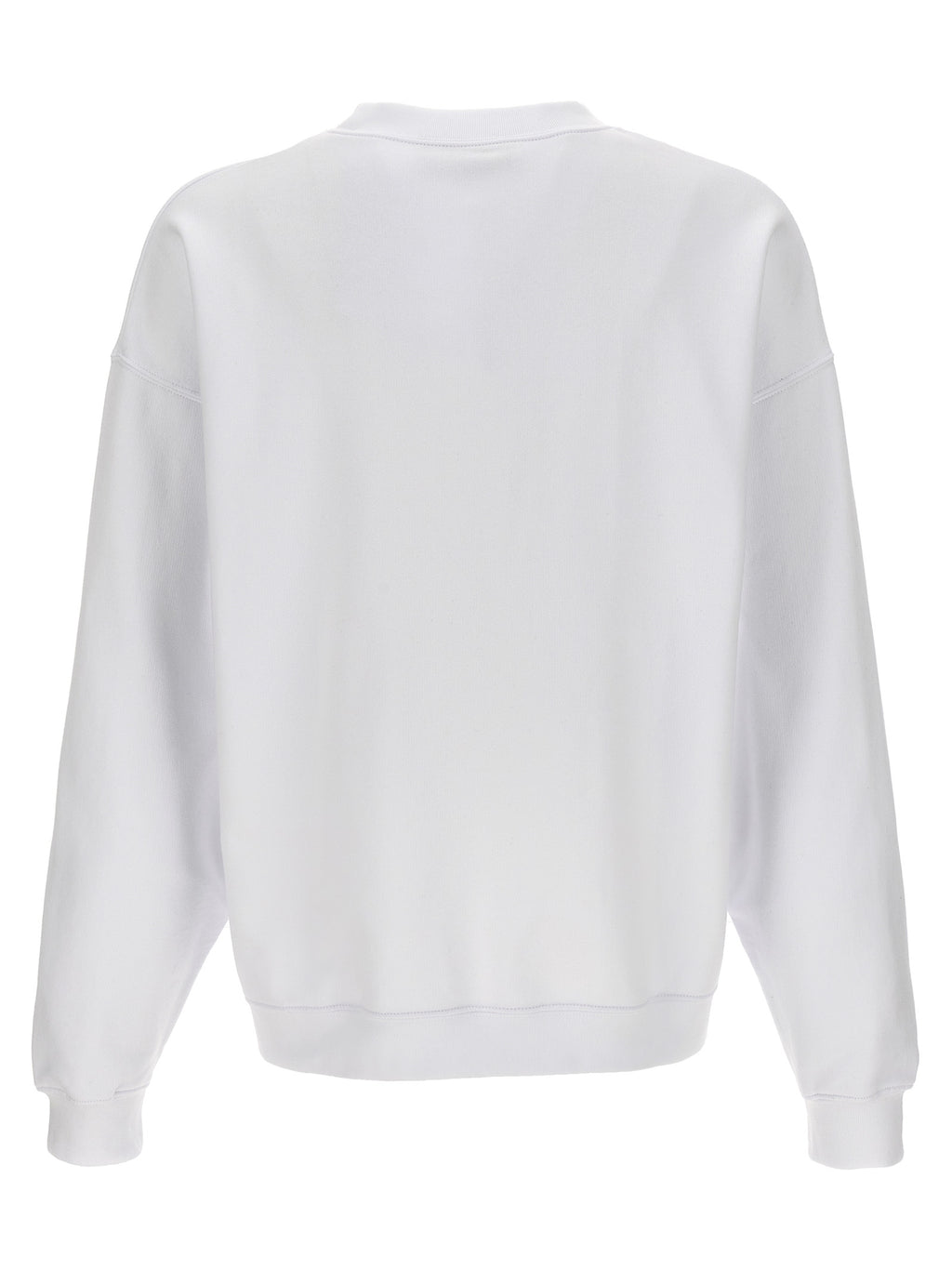 Sweat-shirt blanc en coton de la marque Dsquared², coupe décontractée et logo discret visible sur le devant.