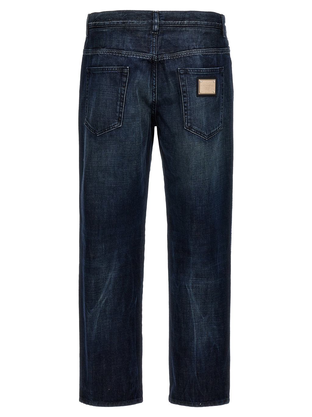 Jeans skinny en coton bleu de Dolce & Gabbana, coupe ajustée, avec détails modernes et finition soignée.