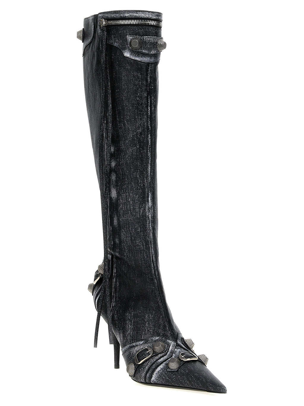 Balenciaga Black Lamb Leather Over The Knee