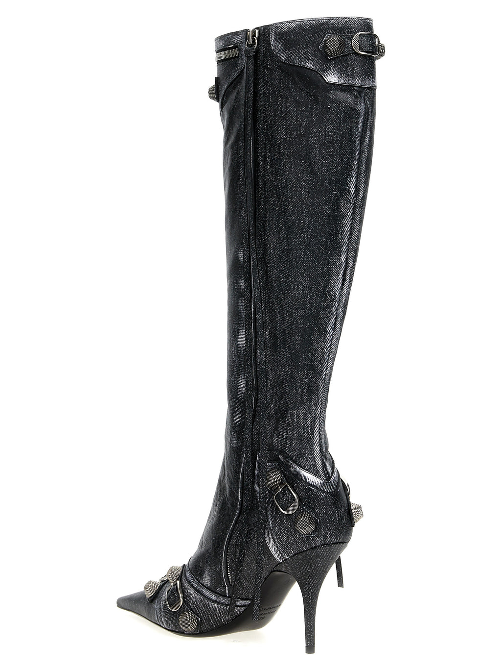 Balenciaga Black Lamb Leather Over The Knee