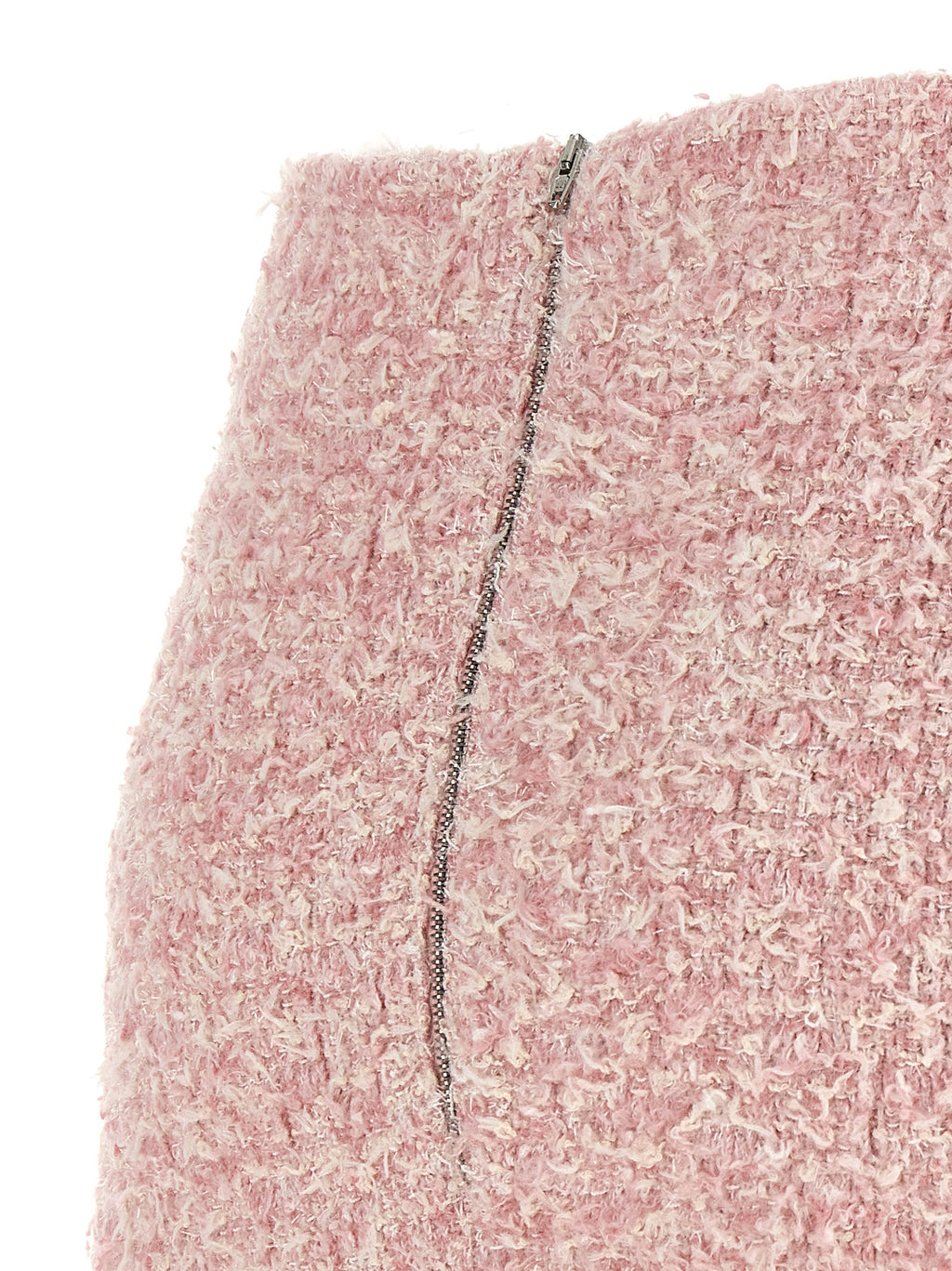 Jupe longue en coton multicolore de Balenciaga, design élégant et moderne avec motif coloré, visible en détail dans l'image.