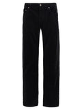 Pantalon décontracté en coton noir de Saint Laurent, style élégant et confortable, avec coupe classique et détails subtils.