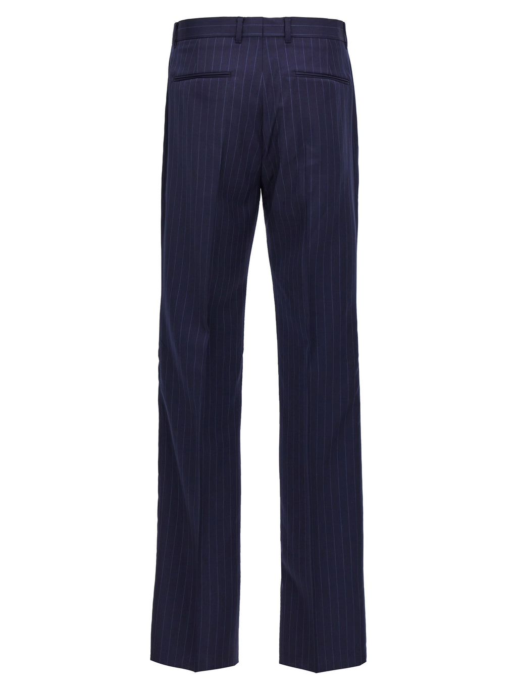 Pantalon en laine bleue Givenchy pour homme, coupe élégante, détails sophistiqués et finition soignée.