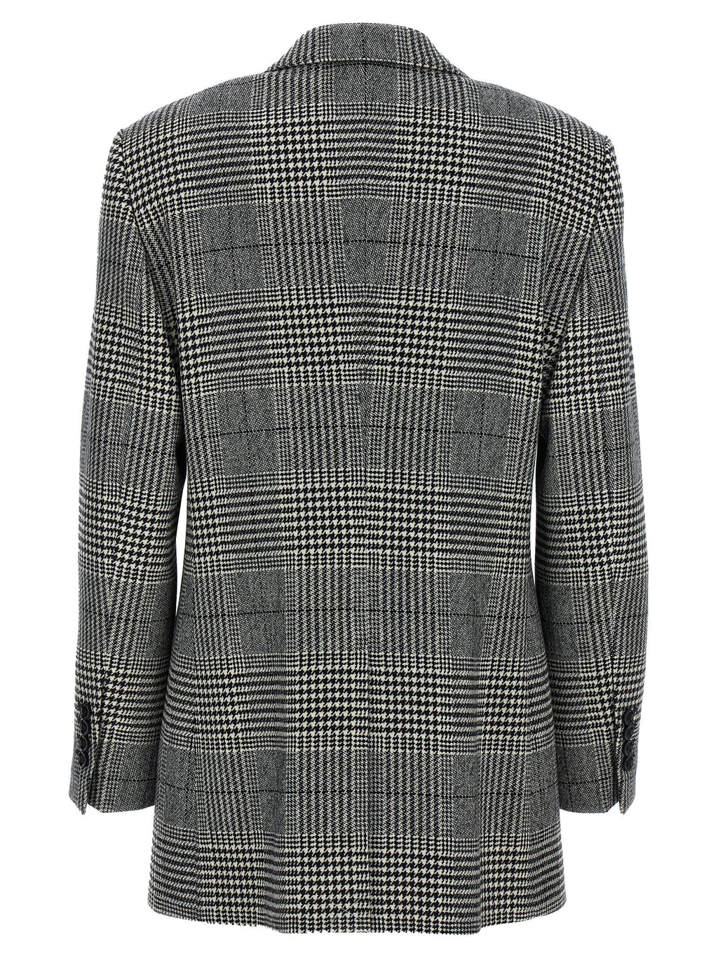 Veste en laine bicolore Dolce & Gabbana, blazer élégant avec coupe ajustée et détails modernes, vue de face.