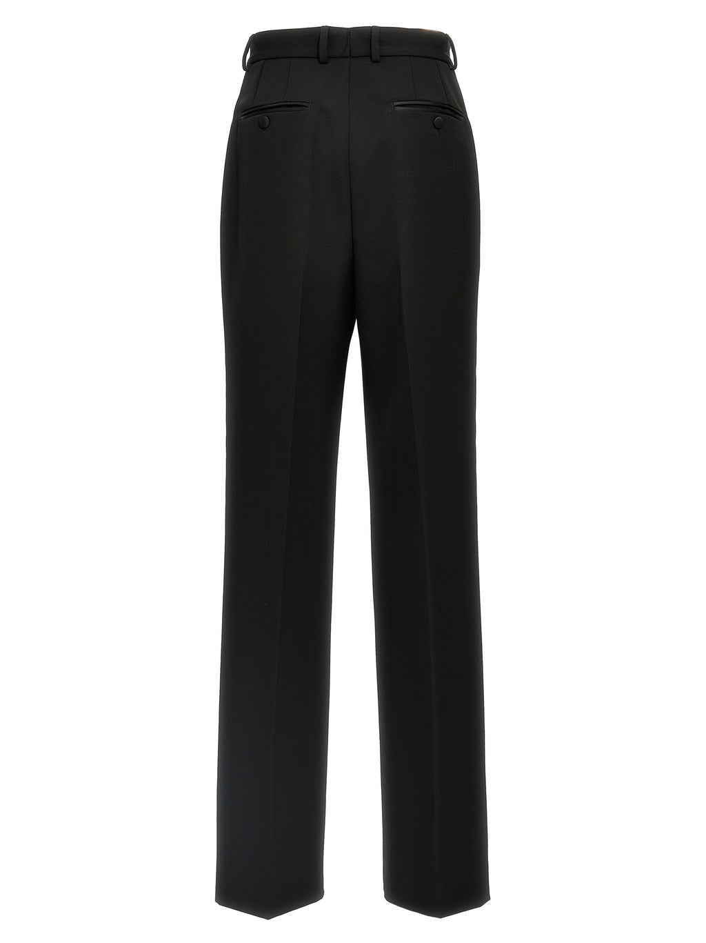 Costume de smoking noir en laine vierge de Dolce & Gabbana, veste élégante avec détails sophistiqués.