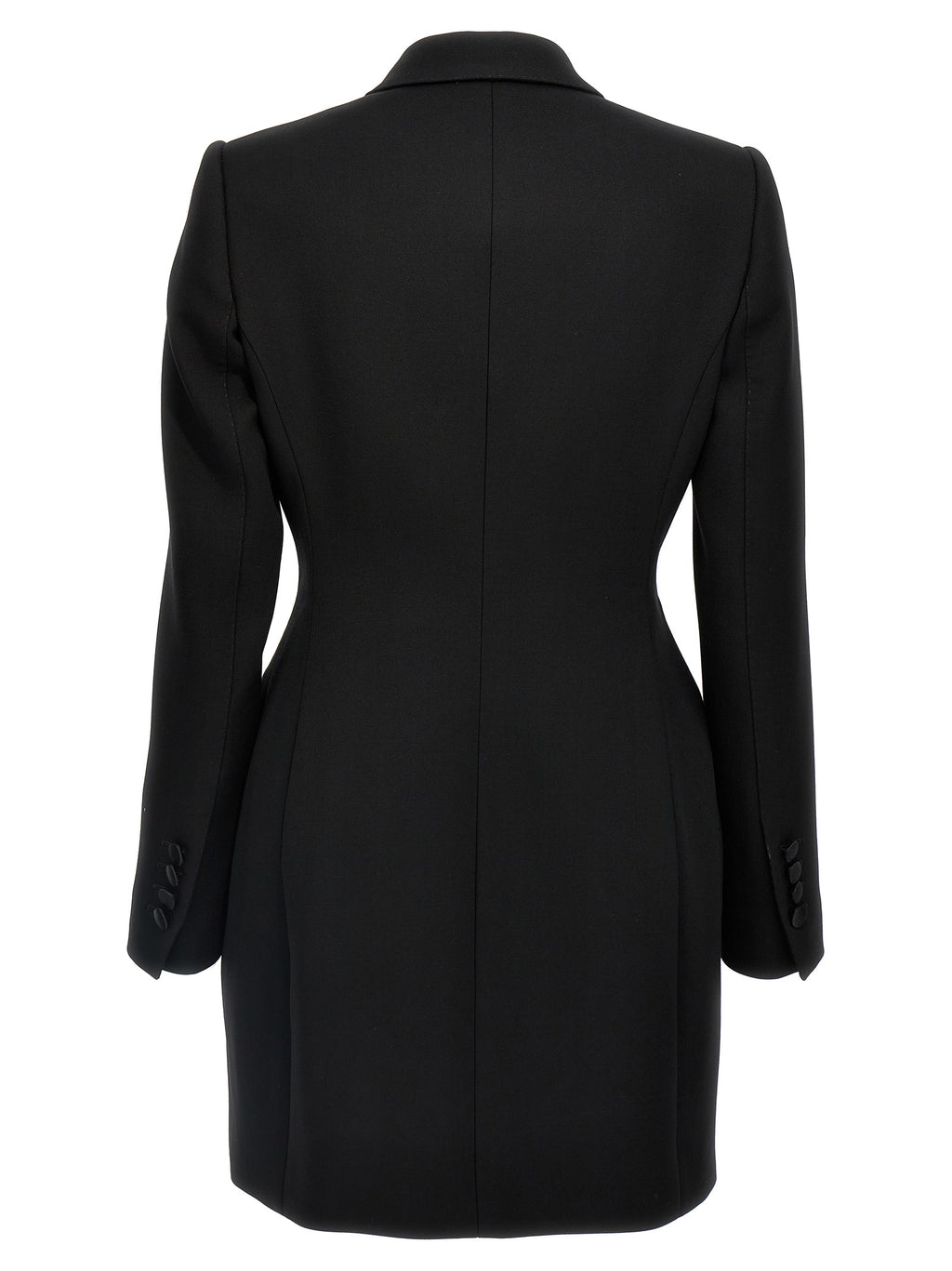 Veste blazer noire en laine vierge de Dolce & Gabbana, coupe élégante et classique pour homme ou femme.