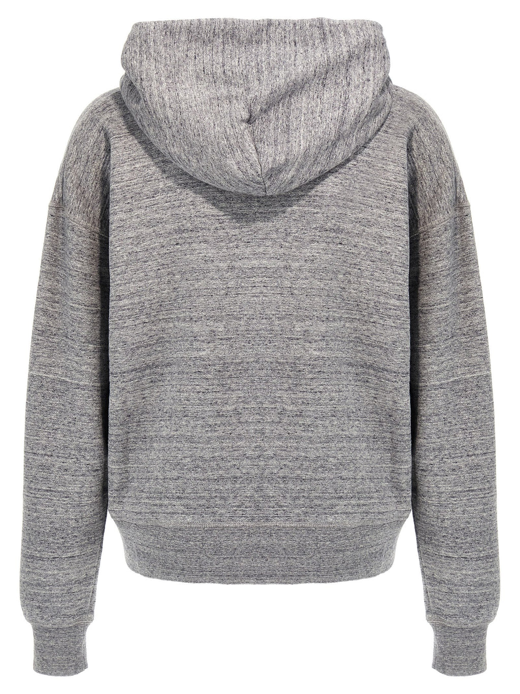 Sweat-shirt gris en coton de la marque Dsquared², coupe décontractée et tissu doux visible sur l'image.