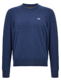 Cardigan en coton bleu Dsquared² avec boutons et col rond, porté sur un mannequin.
