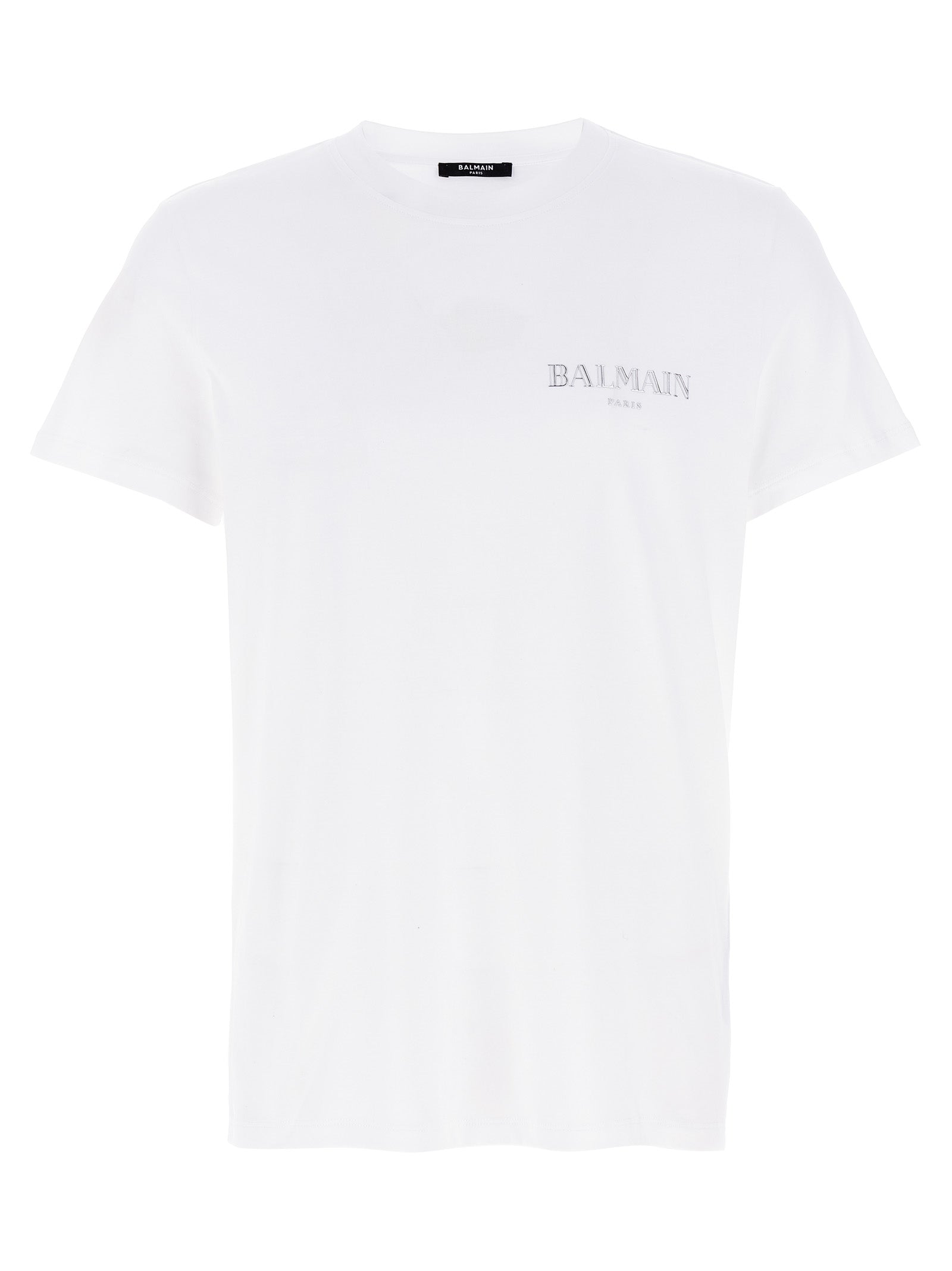 Balmain Weißes T-Shirt aus Bio-Baumwolle