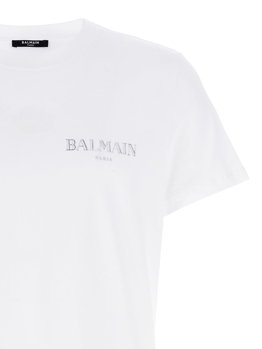 Balmain Weißes T-Shirt aus Bio-Baumwolle