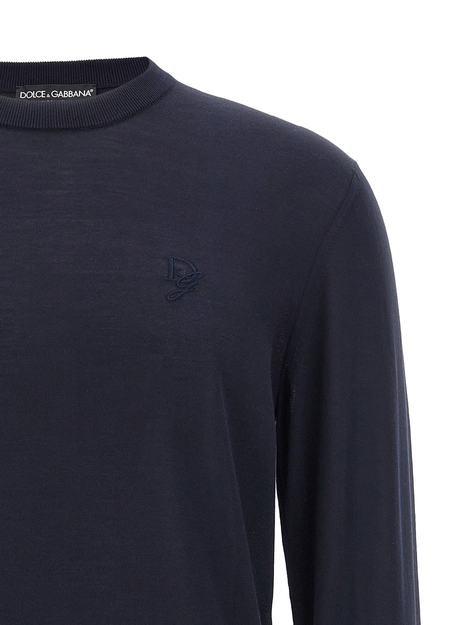 Dolce & Gabbana blauer Seidencardigan