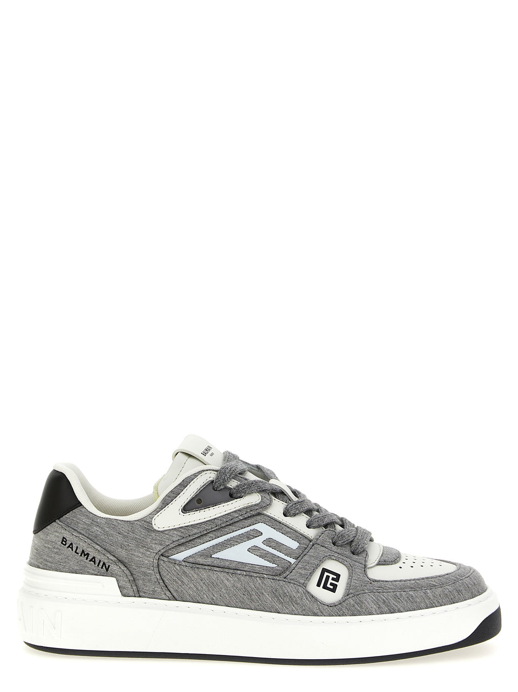 Chaussures de sport Balmain en polyester multicolore, baskets athlétiques modernes avec design coloré et style tendance.