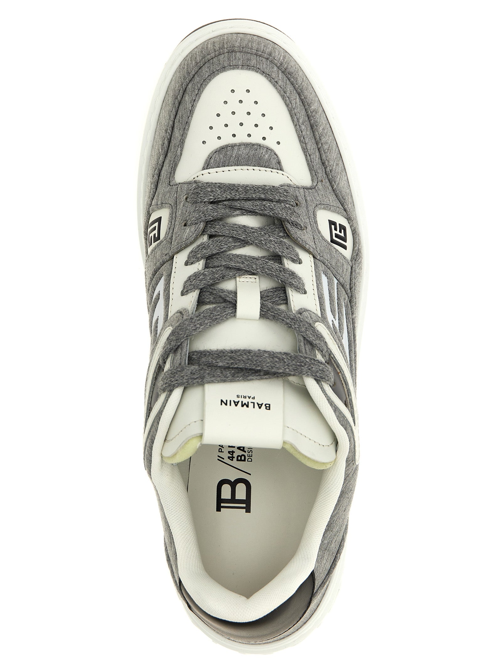 Chaussures de sport Balmain multicolores en polyester, baskets athlétiques élégantes avec design moderne et coloré.