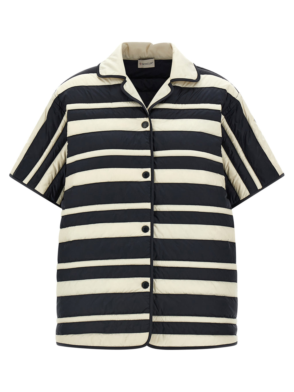 Blouse en polyamide multicolore de Moncler, légère et tendance, avec un design coloré et moderne, visible en gros plan.