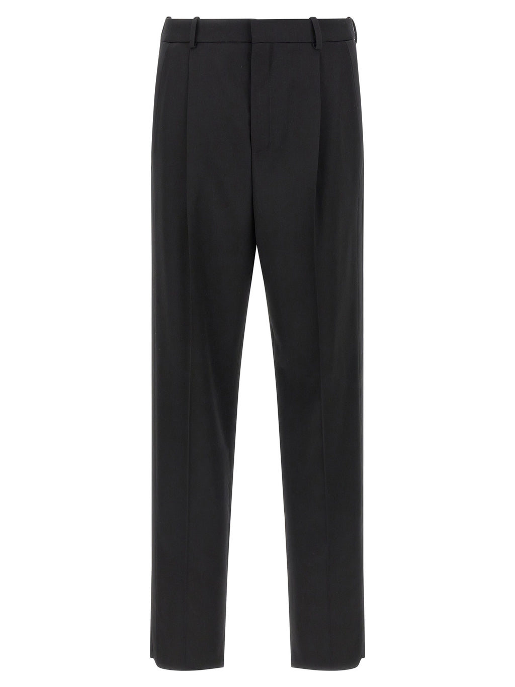 Saint Laurent Schwarze Wollhose