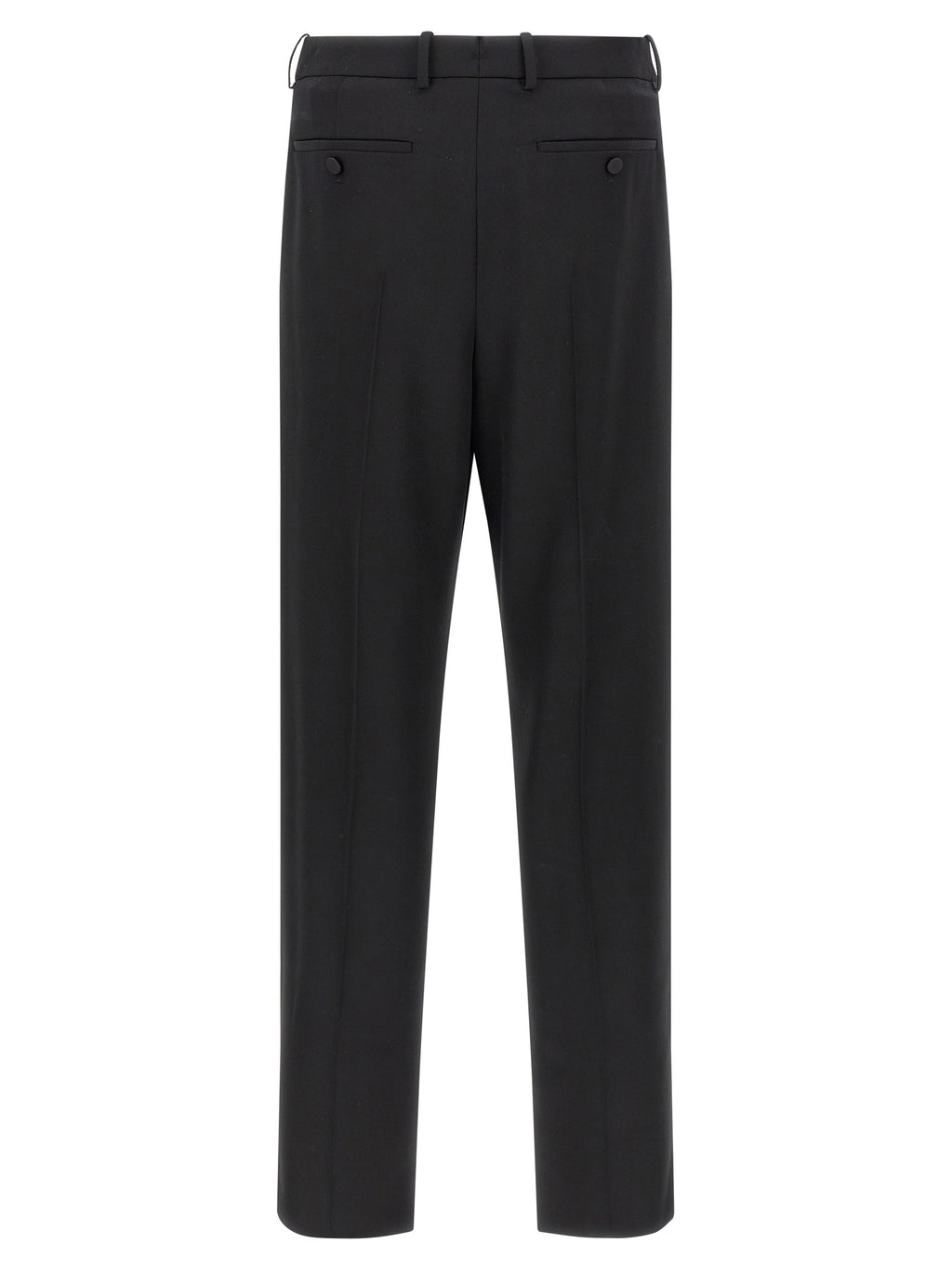 Saint Laurent Schwarze Wollhose