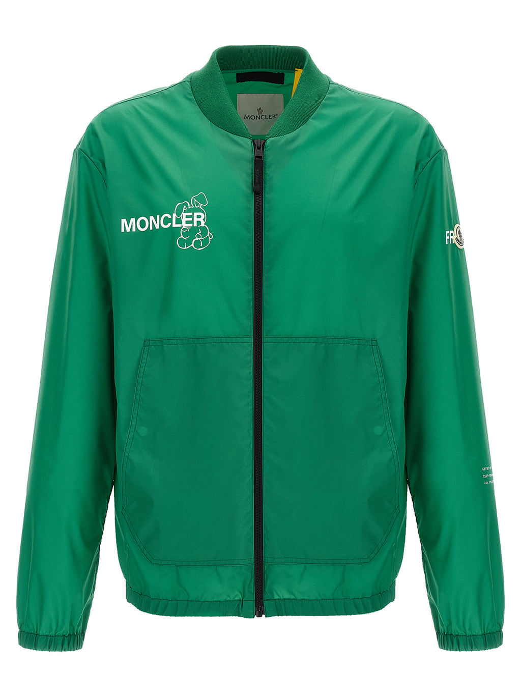 Veste bomber bicolore en polyamide de MONCLER GENIUS, style moderne et élégant, vue de face.