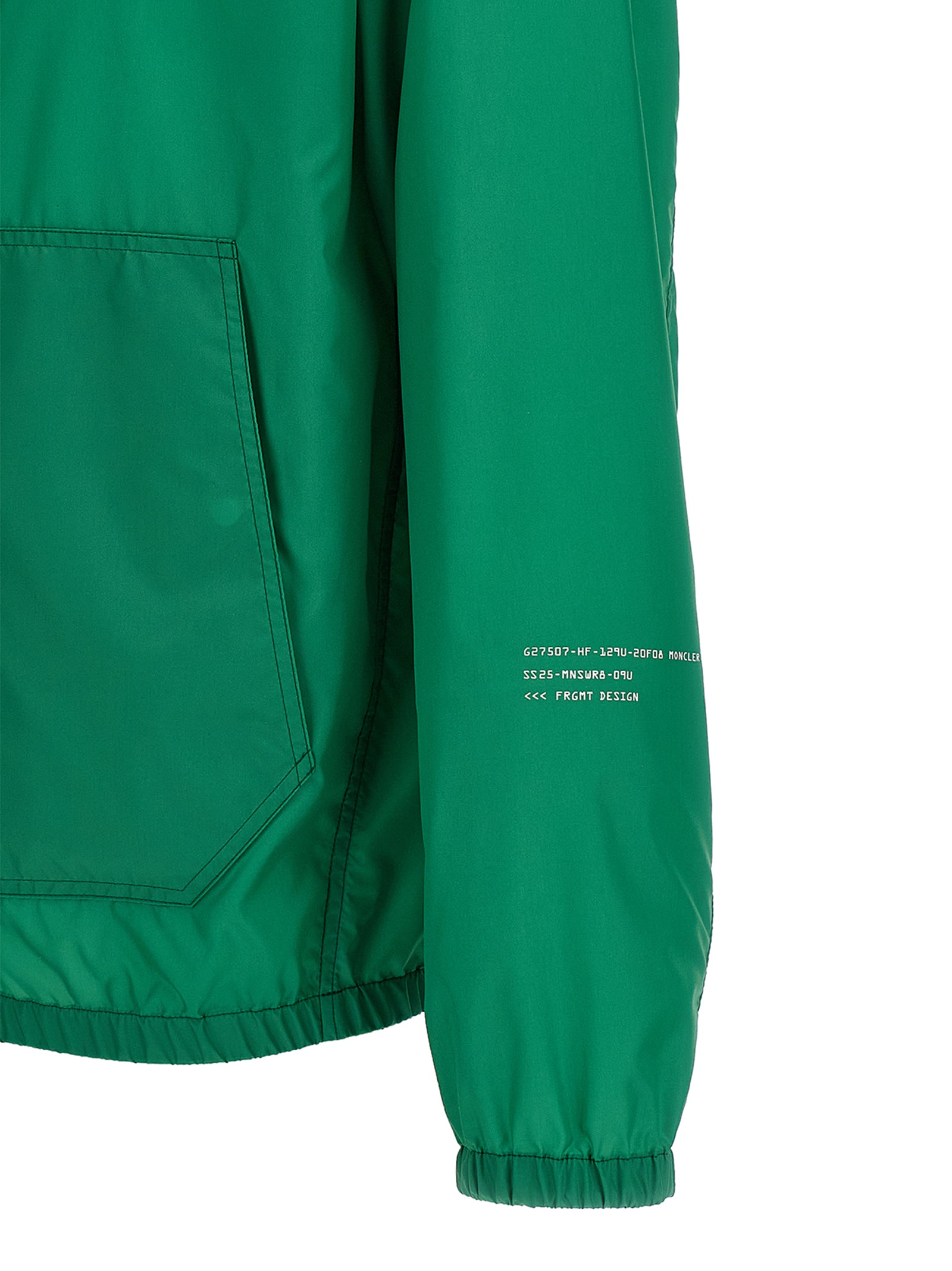 Veste bomber bicolore en polyamide de MONCLER GENIUS, style moderne et design élégant, vue frontale.