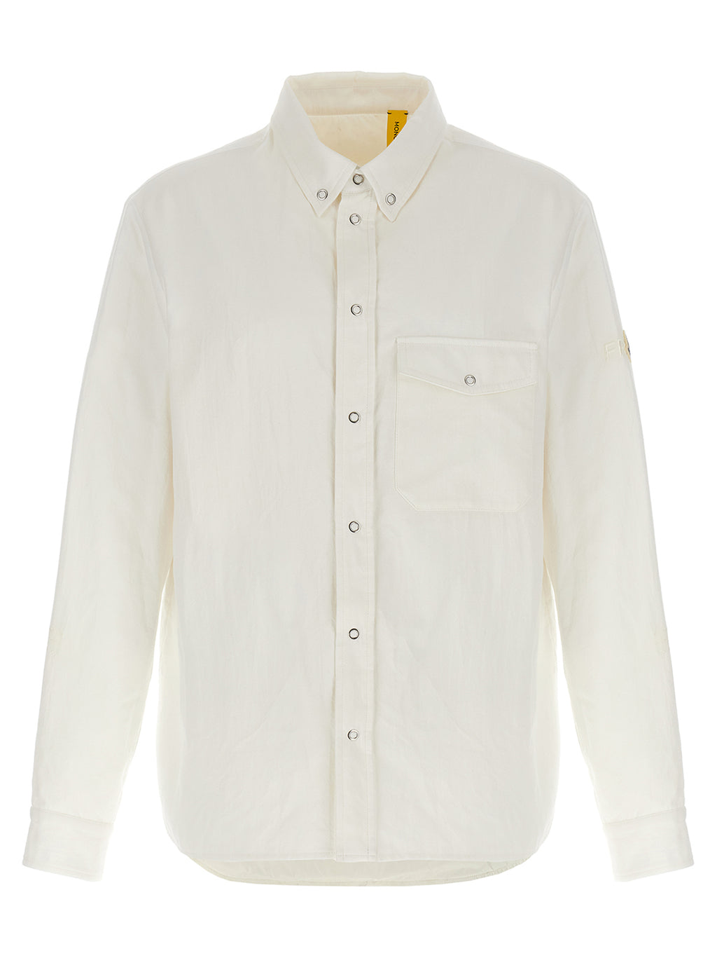 Blouse en polyamide blanche de MONCLER GENIUS avec détails modernes, visible sur l'image.