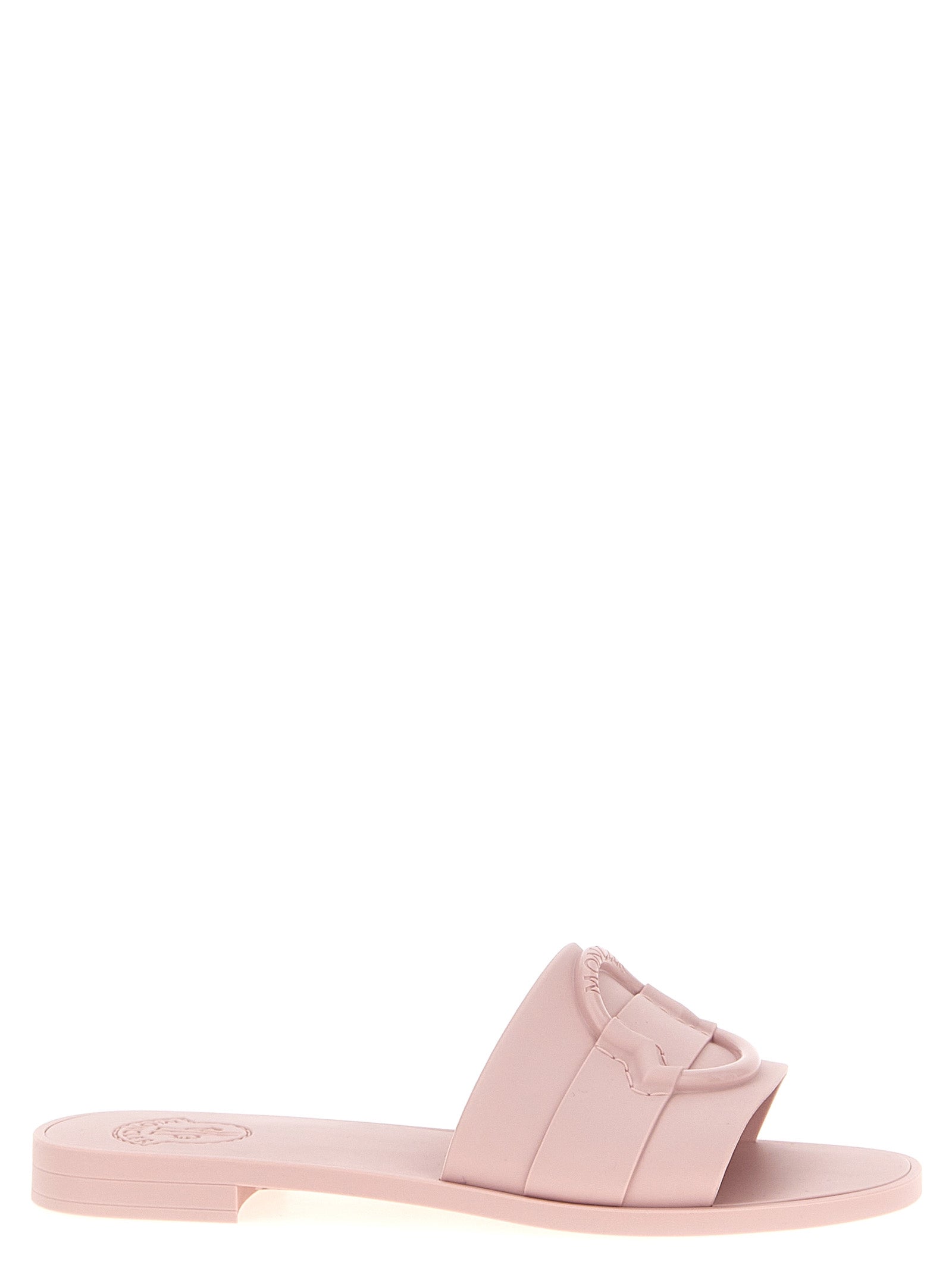 Sandales Moncler en elastane multicolore avec design moderne et confort visible sur la paire.