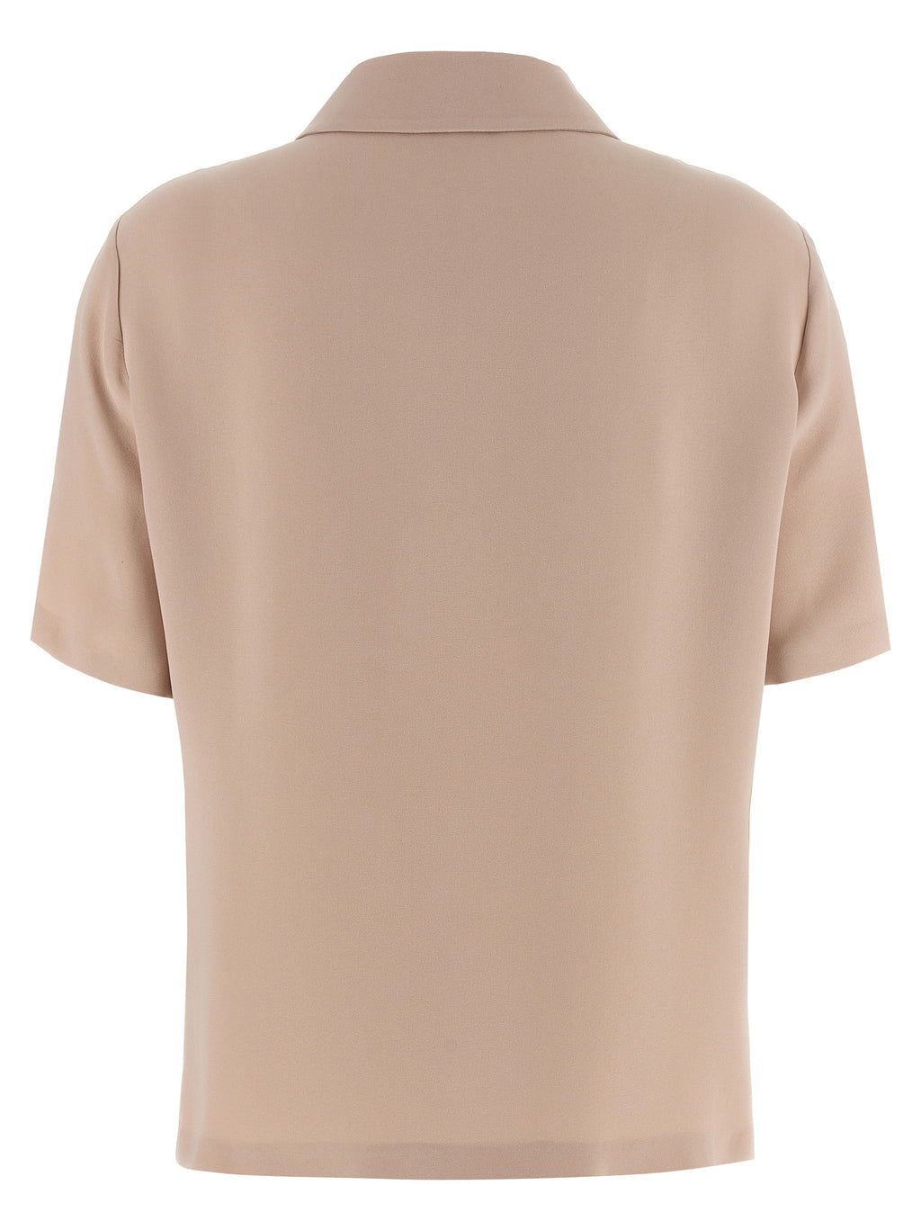 Chemise polo en soie multicolore Fendi avec logo, manches courtes et col classique, élégante et confortable.