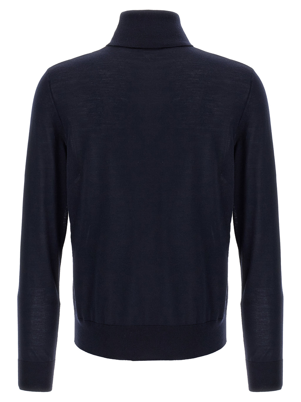 Cardigan en laine vierge bleue de Dsquared², veste élégante avec boutons, porté sur un mannequin.