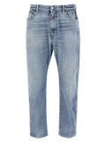 Jeans en coton bleu détendu de Dsquared², coupe relaxée, visibles avec détails de couture et finition classique.