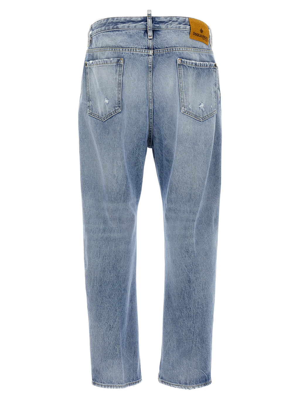 Jeans en coton bleu à coupe décontractée de Dsquared², style casual et confort pour homme.