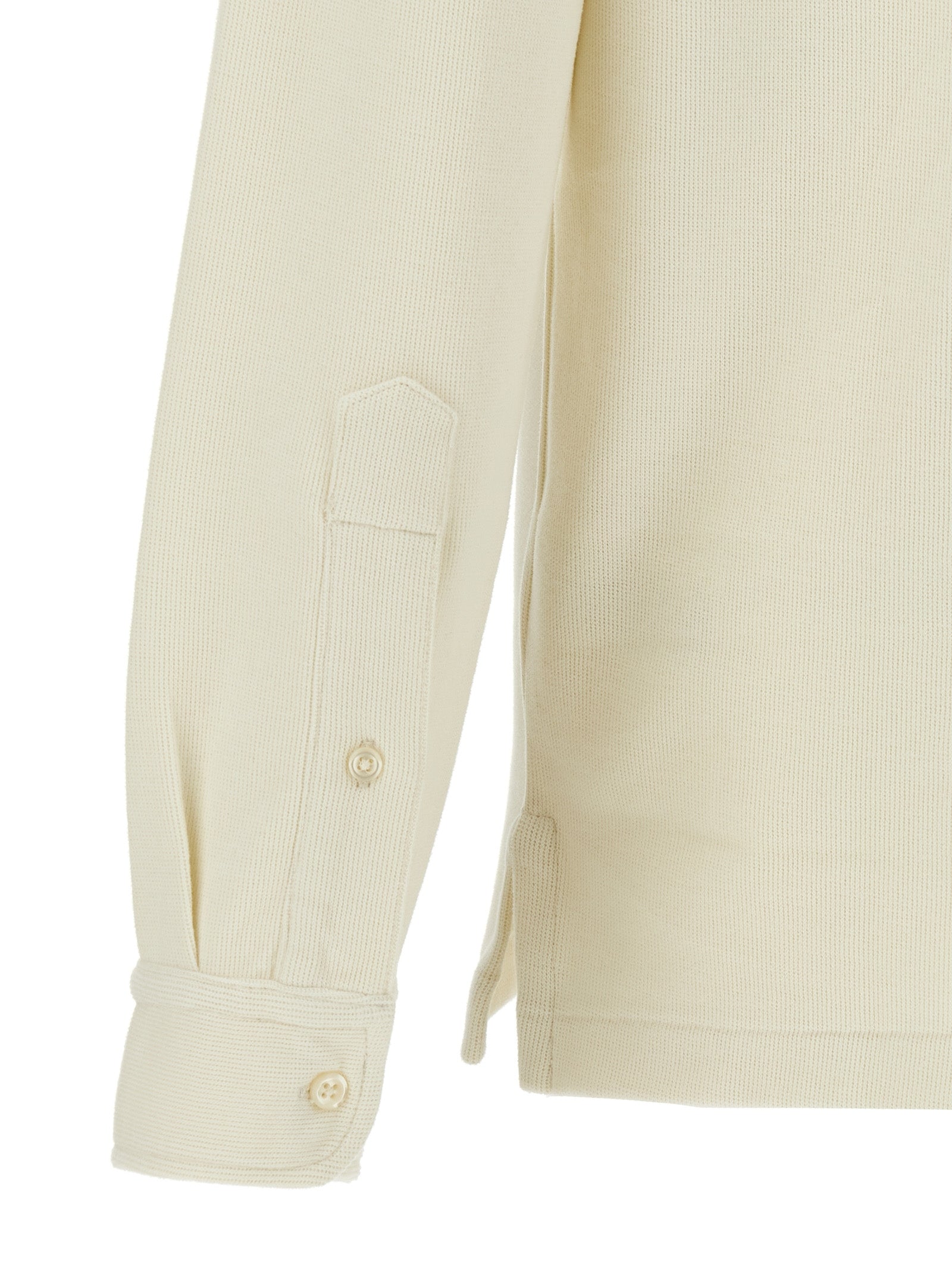 Chemise polo beige en coton de Polo Ralph Lauren, vue de face, avec col classique et logo brodé sur la poitrine.