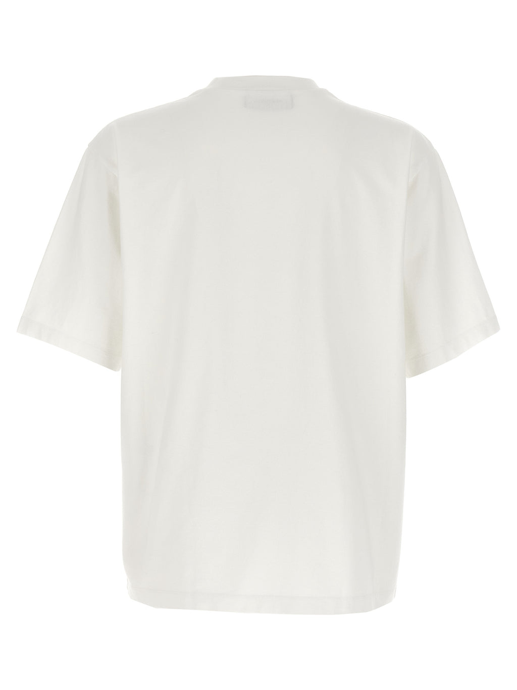 T-shirt en coton blanc de la marque Dsquared², coupe classique, affichant un design simple et élégant.