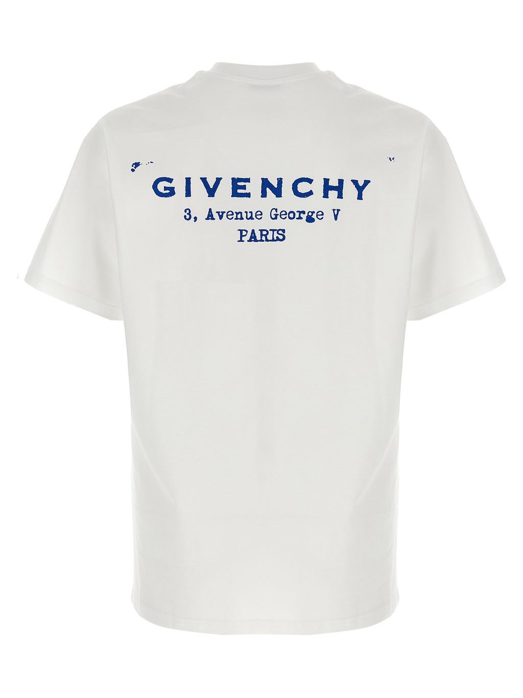 T-shirt blanc en coton de la marque Givenchy, vue de face avec logo discret sur la poitrine.