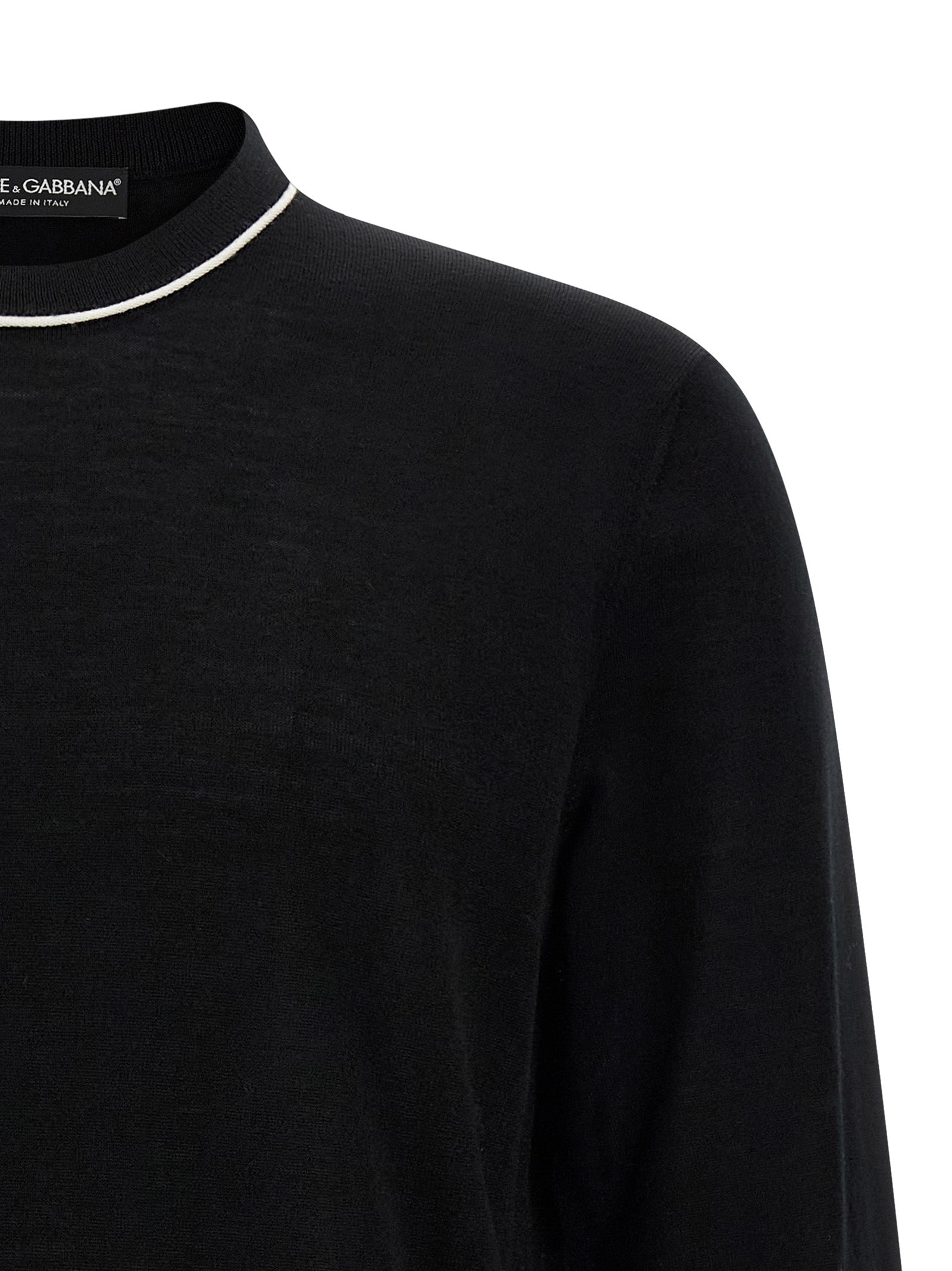 Dolce & Gabbana Schwarzer Marabou-Cardigan