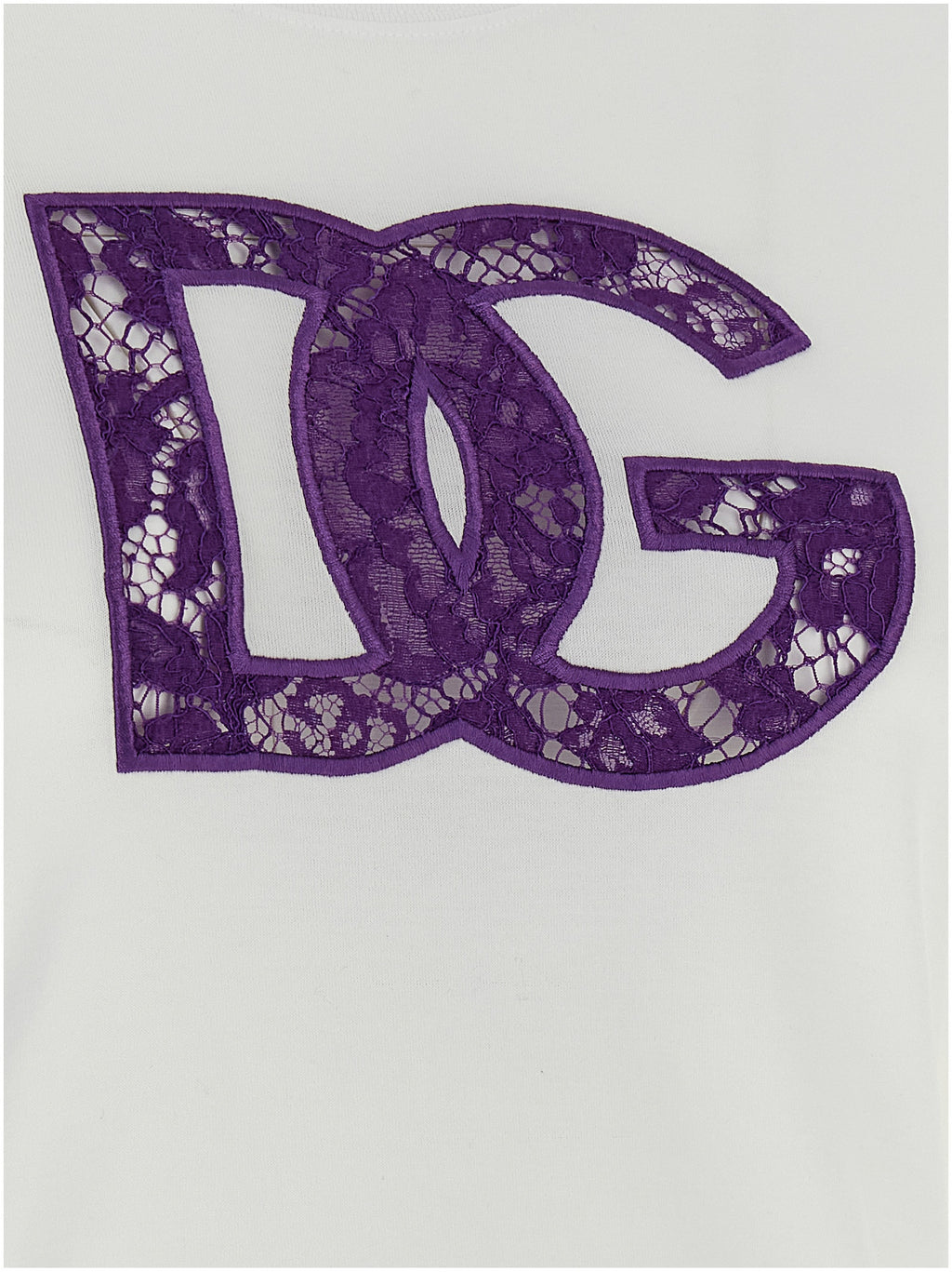 T-shirt blanc en coton de Dolce & Gabbana, style décontracté avec logo de la marque visible, pour homme ou femme.