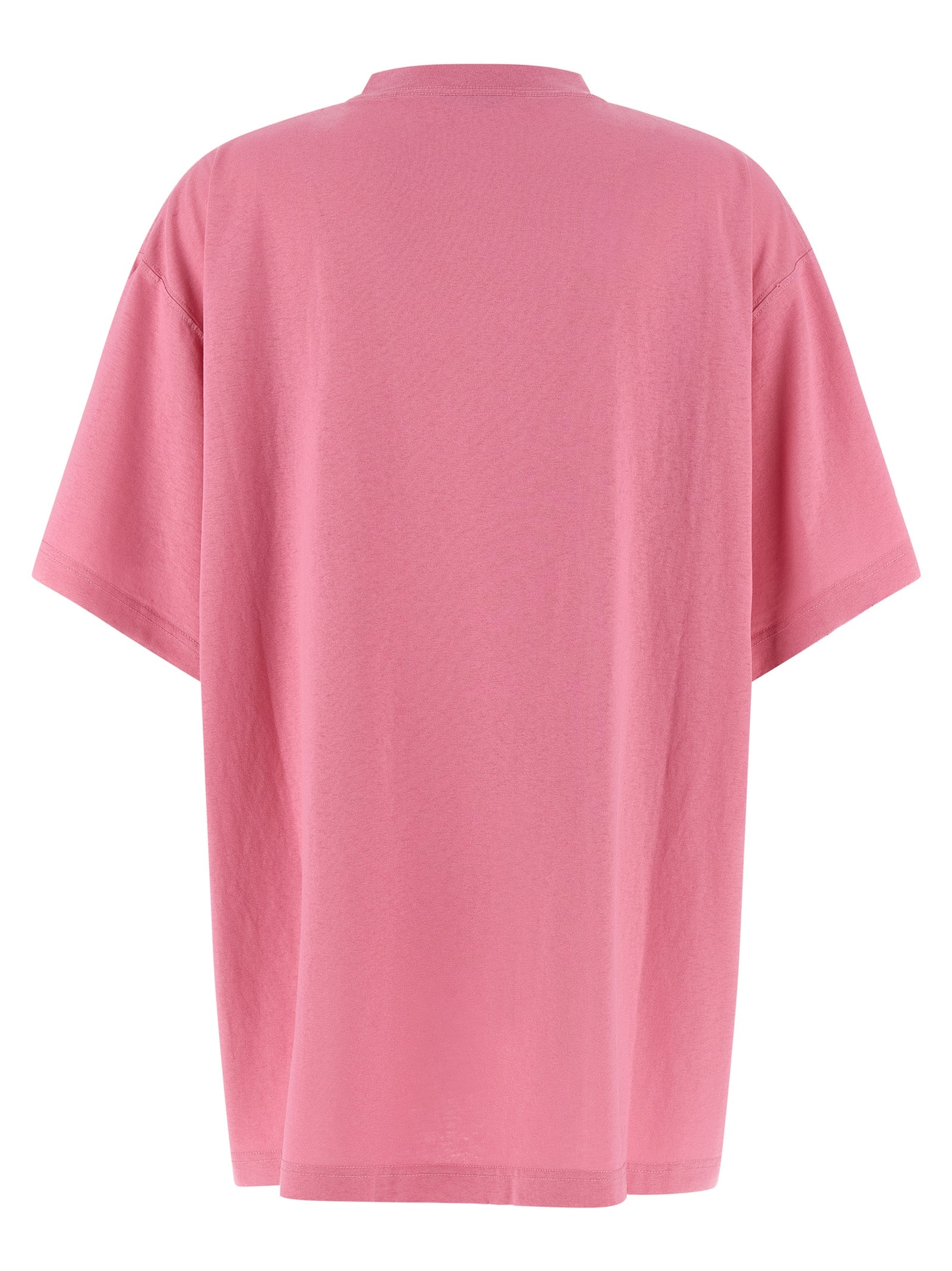 T-shirt en coton multicolore de Balenciaga, coupe classique, visible avec le logo Balenciaga sur le devant.