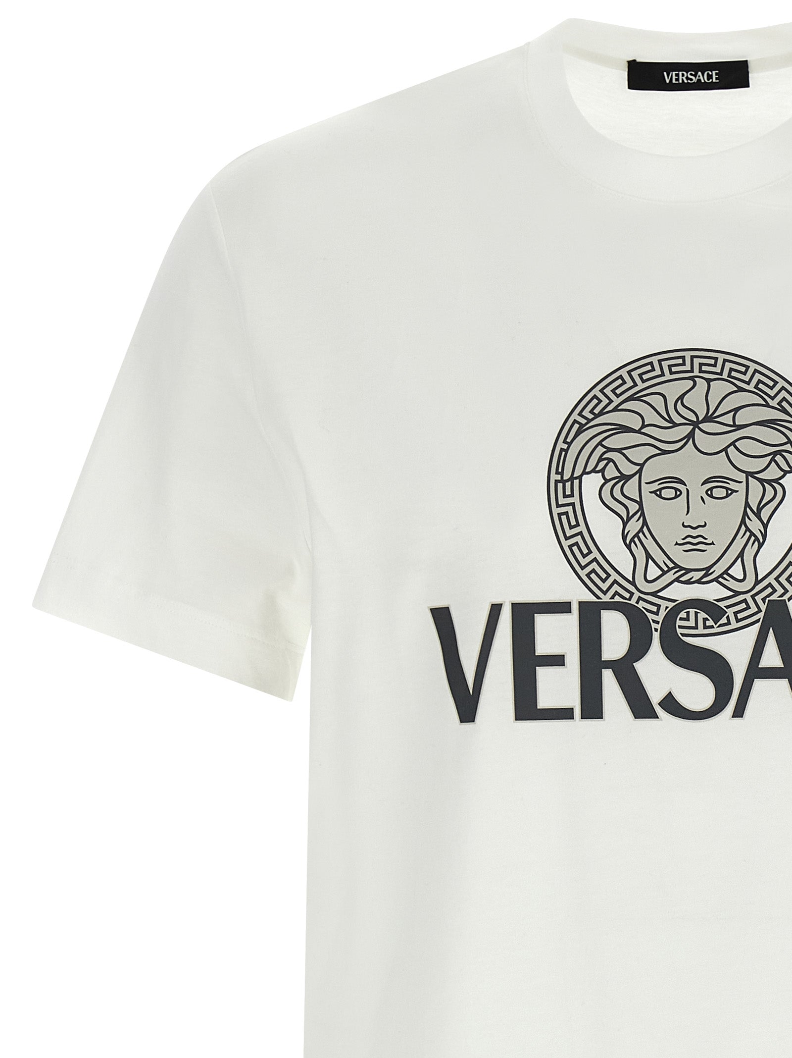 Versace Bicolor-Baumwoll-T-Shirt