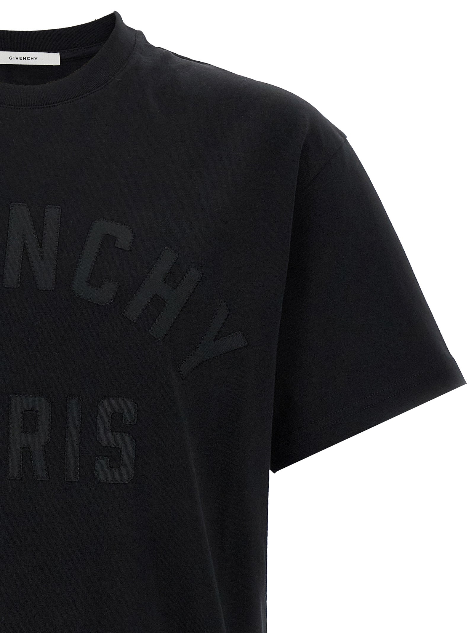 Givenchy Schwarzes Baumwoll-T-Shirt